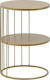 Round Metal Side Table Gold L37xW37xH52cm