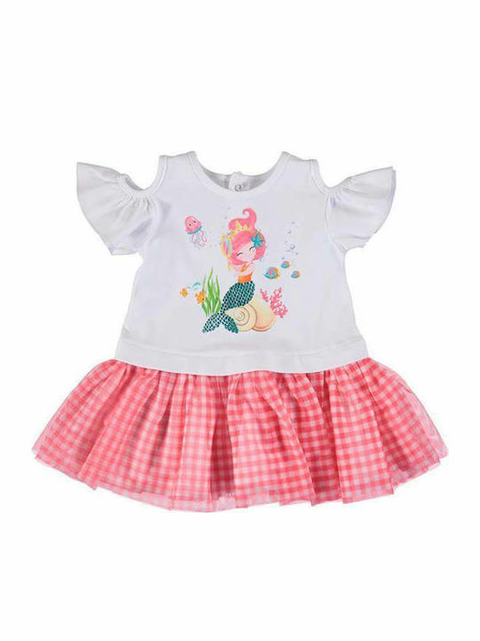 Kinderkleid Ärmellos Tüll Geprüft Weiß