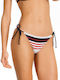 Minerva 90-94818 Bikini Slip with Ties Striped