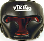 Viking Κάσκα Πυγμαχίας Ενηλίκων Κλείστού Τύπου από Συνθετικό Δέρμα Μαύρη
