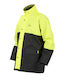Anorak Road Jachetă impermeabilă pentru motociclete pentru bărbați Fluo/Black