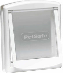 Pet Safe Dog and Cat Door Made of Plastic White Pet Safe Dog and Cat Door Made of Plastic White