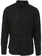 Gabba Men's Shirt Long Sleeve Linen Black