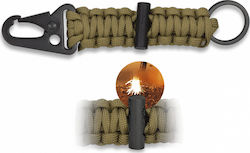 Albainox Paracord Schlüsselanhänger mit Feuerstein