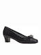 B-Soft Anatomic Synthetic Leather Black Low Heels