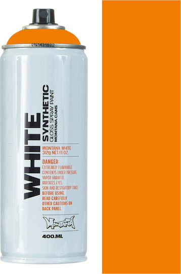 Montana Cans Spray Paint WH with Shiny Effect Bright Orange 2060 400ml