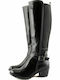 B-Soft Medium Heel Women's Boots with Rubber Black