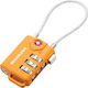 Munkees Padlock with Cable Combination Orange 1pcs