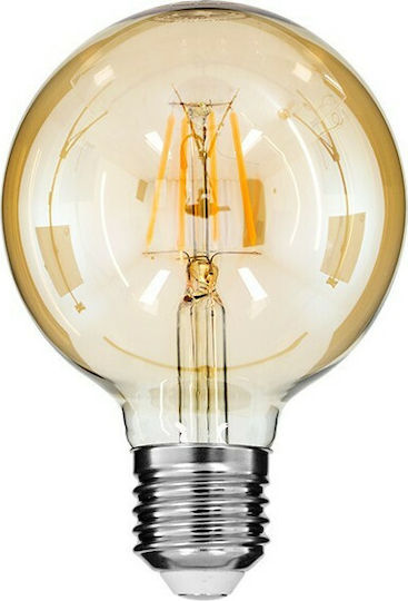 GloboStar LED-Lampe 4W 137mm für Fassung E27 und Form G95 Warmes Weiß 420lm Dimmbar