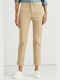 Ralph Lauren Damen Capri Chino Hose in Schlanker Passform Beige 200812287002