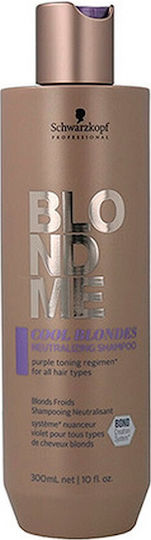 Schwarzkopf Blondme Cool Blondes Sampon De Par Păstrarea Culorii Pentru Păr Vopsit 1000ml