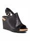 Clarks Flex Stitch Anatomic Women's Leather Ankle Strap Platforms Black