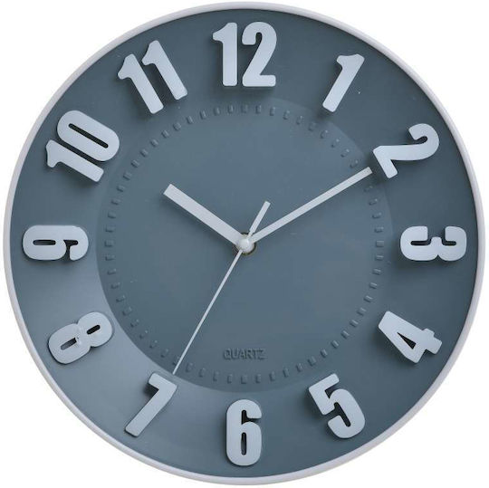 Click Wanduhr Kunststoff Grey Ø29cm Click Wanduhr Kunststoff Grey Ø29cm