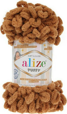 Alize Fir de tricotat Sintetic Puffy 179 Camel 9m 100gr