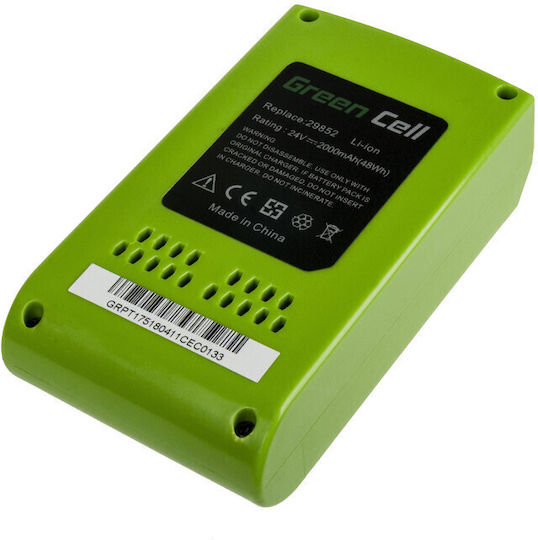 Green Cell Μπαταρία Εργαλείου Λιθίου 24V με Χωρητικότητα 4Ah GreenWorks 29852 G-24 G24 για Samsung