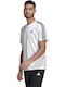Adidas Essentials 3-Stripes Men's Short Sleeve T-shirt White