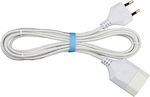 Χαραλαμπίδης Extension Cable Cord 2x0.5mm²/2m White