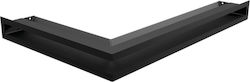 Kratki Corner Fireplace Air Shutter Black 40x60x6cm