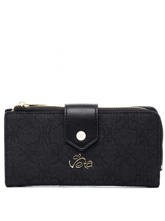 Veta Large Women's Wallet Classic Black