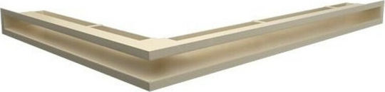 Kratki Corner Fireplace Air Shutter Beige 76.6x54.7x6cm