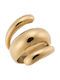 Puppis Women's Ring from Steel Gold Plated