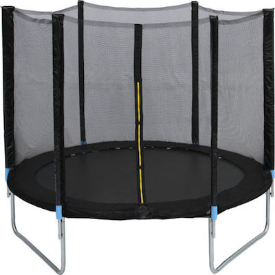 ForAll Trampolin Draußen Durchmesser 244cm mit Netz Schwarz