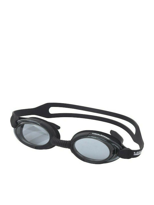 Aquaspeed Malibu Swimming Goggles Adults with Anti-fog Lenses Black Black 138870