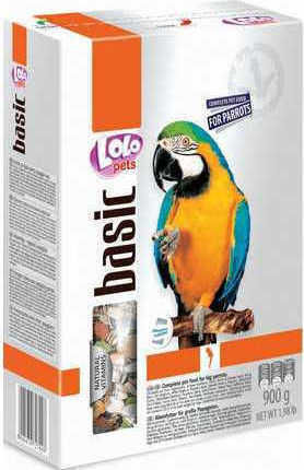 Lolo Pets Τροφή για Μεγάλους Παπαγάλους Μείγμα 900gr