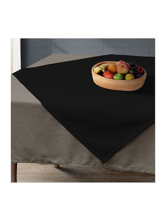 Lino Home Renas Polyester Checkered Tablecloth 194 Black 90x90cm