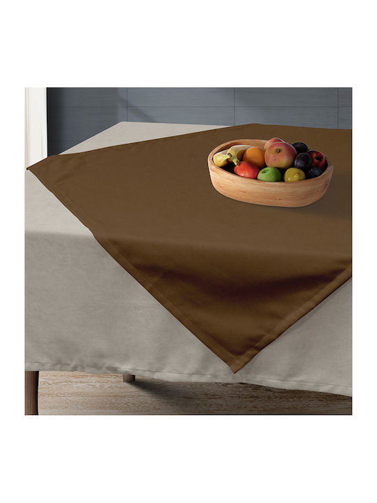 Lino Home Checkered Renas 216 Tabac 90x90cm