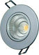Aca Outdoor Ceiling Spot with Integrated LED 6W in Silver Color THEROC660RNM