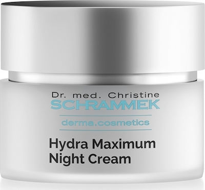 Schrammek Hydra Maximum Feuchtigkeitsspendend & Anti-Aging Creme Gesicht Nacht mit Hyaluronsäure 50ml