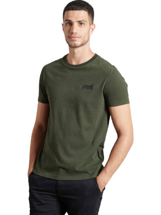 Superdry Ol Vintage Emb Crew Men's Short Sleeve T-shirt Green