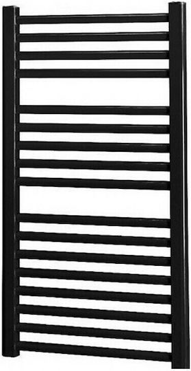 Splendid Elegant Round Straight Towel Rail Bathroom 1600x500 887kcal/h Black