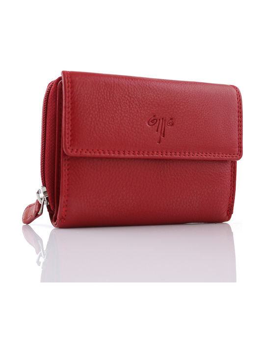 345 Small Leather Women's Wallet Classic Red