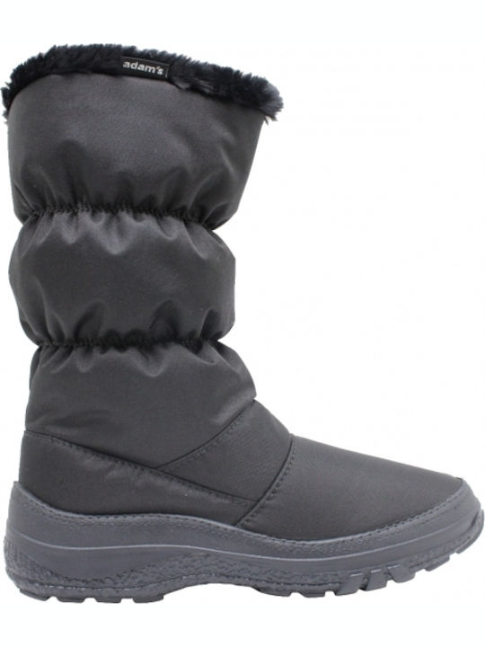 Adam's Shoes Дамски ботуши със среден ток и коз...