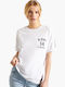 Superdry Military Narrative Γυναικείο T-shirt Λευκό