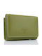 Small Leather Women's Wallet Classic Green