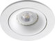 Faro Barcelona Argon Round Metallic Recessed Spot with Socket GU10 White 11.4x11.4cm. 1pcs
