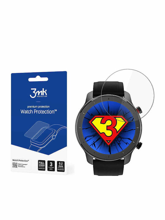 3MK Watch ARC Закалено стъкло за Amazfit GTR 42mm - Амазфит GTR 42мм 3бр