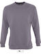 Sol's New Supreme Men's Long Sleeve Promotional Sweatshirt Flanelle Grey