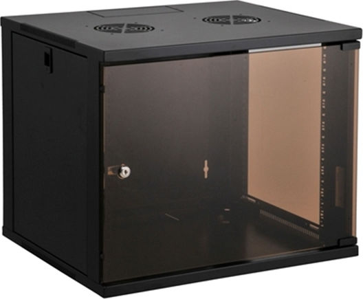 Safewell Монтиран на стена Рак кабинет 15U 60x45x77см Черен SMC6415