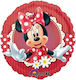 Balloon Foil Minnie Round Red Mouse 45cm