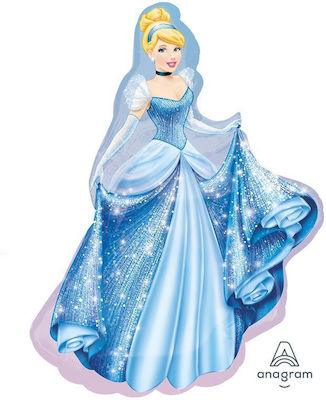 Μπαλόνι Foil Disney Princess Σταχτοπούτα Μπλε 84εκ.