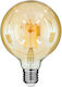 GloboStar Edison Retro LED крушка 12W 180mm за фасунга E27 и форма G125 Топло бяло 1260лм Димируем