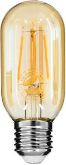 GloboStar Edison Retro Λάμπα LED 4W 110mm για Ντουί E27 και Σχήμα T45 Θερμό Λευκό 420lm Dimmable