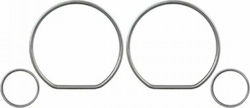 Dectane Car Instrument Panel Decoration Volkswagen Instrument Rings in Silver Color IRV02