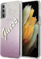 Guess Vintage Back Cover Σιλικόνης Ροζ (Galaxy S21 5G)