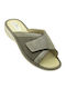 Damen Anatomische Flache Sandalen Grau