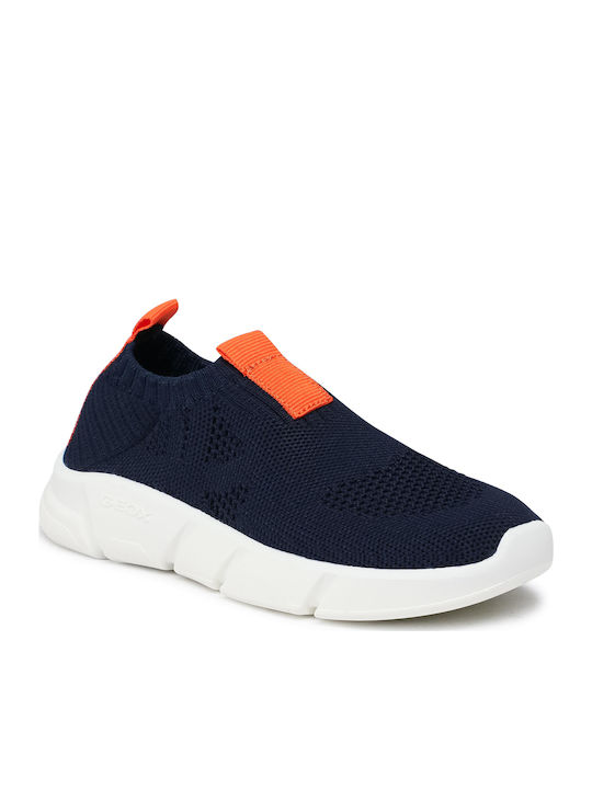 J Aril B. A Kinder Sneakers Anatomisch Slip-on Marineblau